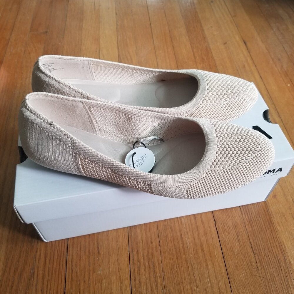 Sonoma Comfort Knit Women's Flats Taupe NWTO